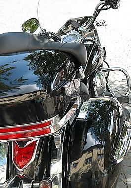 摩托車,車輛,后視圖