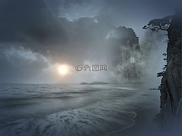 山,海,水