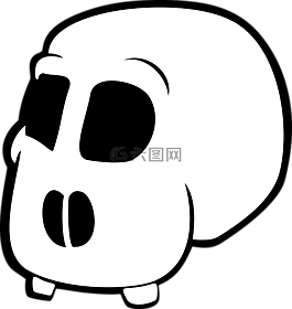 頭骨,死亡,骨