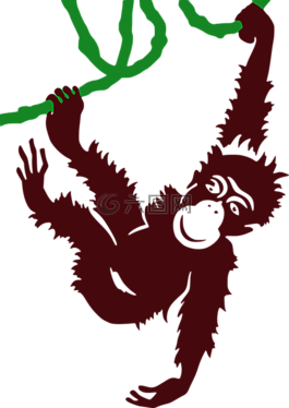 動(dòng)物,猿,卡通