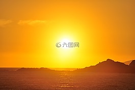 太陽(yáng),日落,海