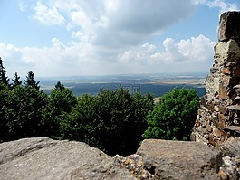 視圖,城堡,廢墟