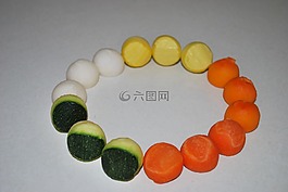 蔬菜,大理石,壁球