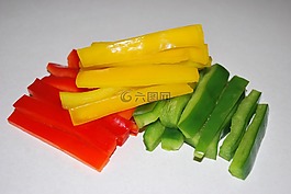 切片,辣椒,蔬菜