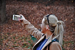 女孩,selfie,年輕