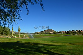 高尔夫球场,沙漠,亚利桑那州
