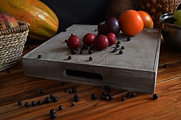 水果,葡萄,菠蘿