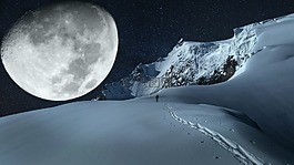 月亮,山,山區(qū)