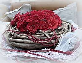 玫瑰,紅色,花環(huán)