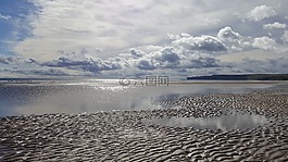 海灘,灣,海岸