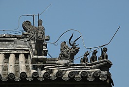 北京,屋頂,裝飾