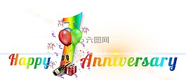 横幅,标头,周年