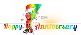 横幅,标头,周年
