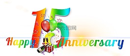横幅,标头,周年