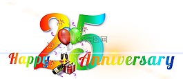 横幅,标头,周年