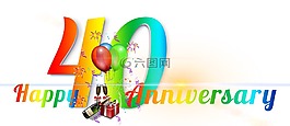 横幅,标头,周年
