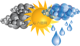 云,雨,太陽