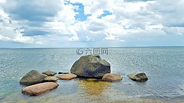 水域,海,海灘
