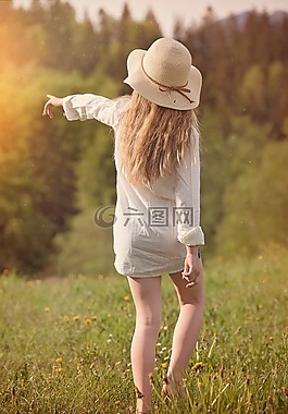 人,人的,女性