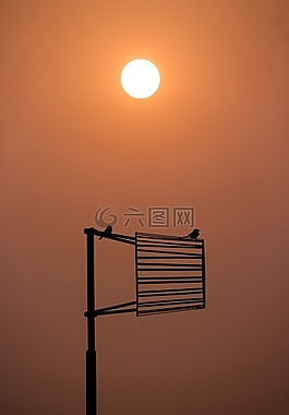 太陽,日落,天空
