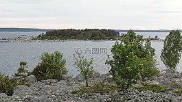 s?derhamn 的群島,pr?stgrundet,鑒于從pr?stgrundets燈塔