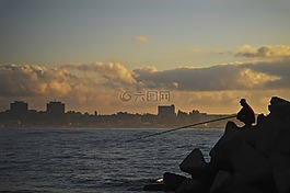 釣魚,水,自然
