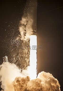 火箭發(fā)射,夜,倒計時