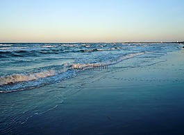 海灘,海,地平線