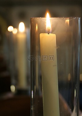 蜡烛,烛光,教堂