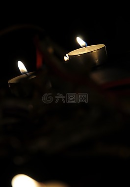 蠟燭,燭火,黑
