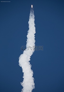 火箭發射,蒸汽,煙