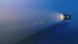 冬天,晚上,小教堂