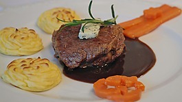 牛排,牛肉,肉