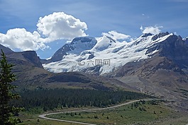 山,天空,景觀