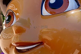 臉,塑料,光面紙
