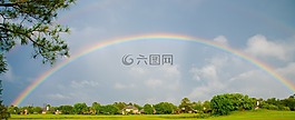 彩虹,自然,彩虹天空