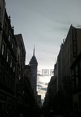 墨西哥,城市,景觀