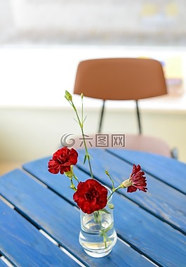 花,丁香,花瓶