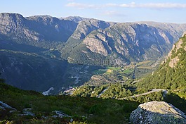 挪威,謝拉格山,lysebotn