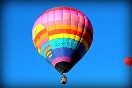 熱氣球,空氣,熱