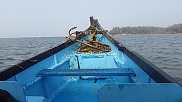 船,海,藍(lán)色