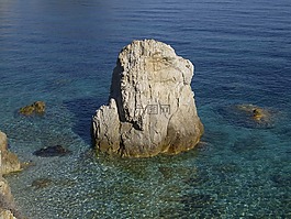 海,夏季,巖
