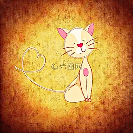 貓,心臟,甜