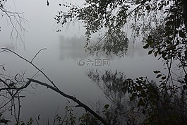 系泊,霧,景觀