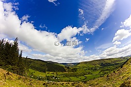 云,谷,戶外