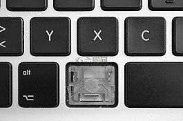 計算機,鍵盤,破碎