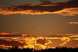 天空,云,sonnenunetrgang