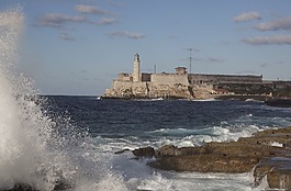 冲浪,崩溃,城堡