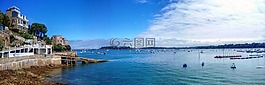 海,迪納爾布列塔尼,全景圖