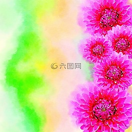 水彩,墨水,漆